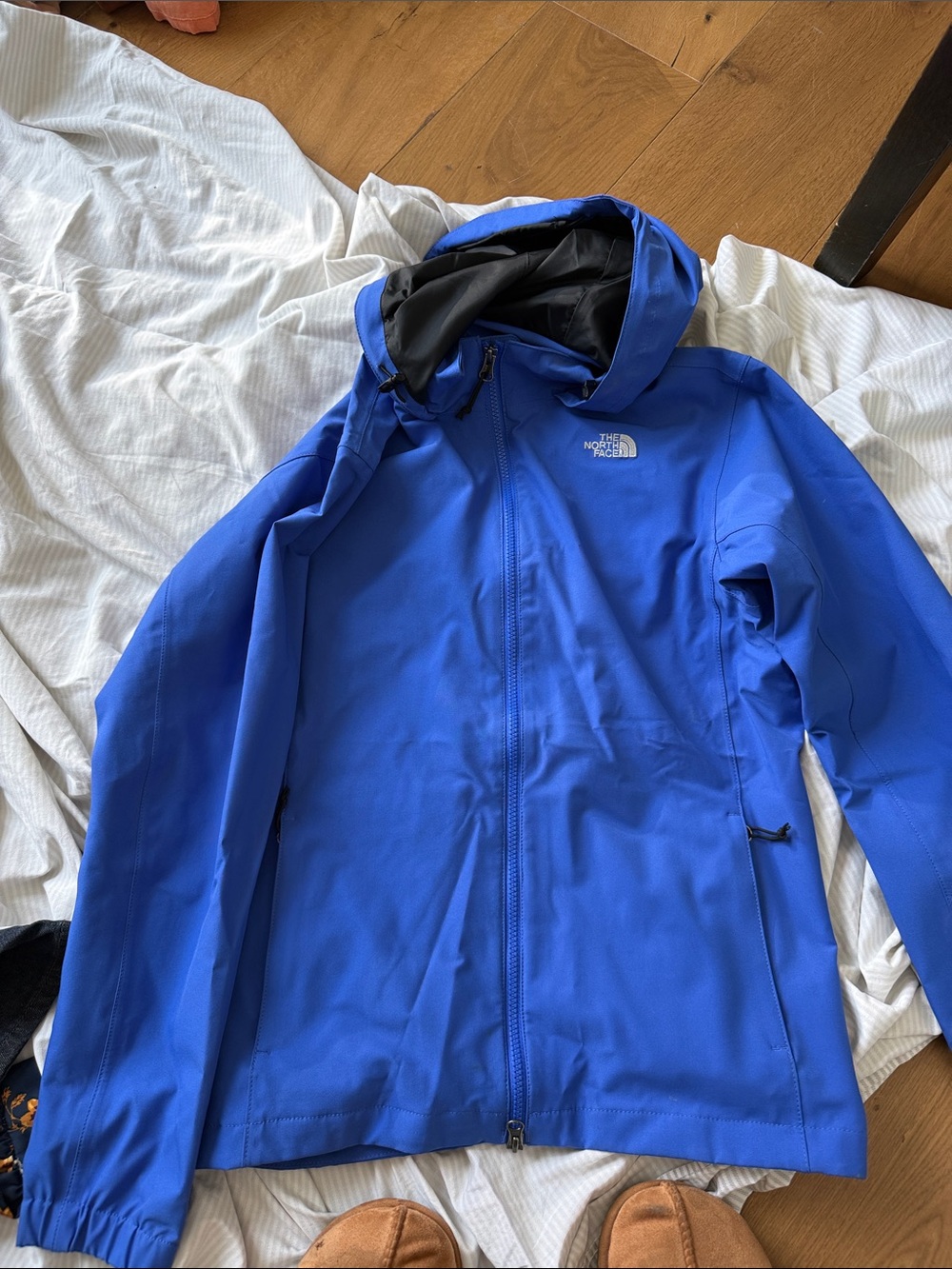 The North Face Royal Blue Hooded Softshell Jacket